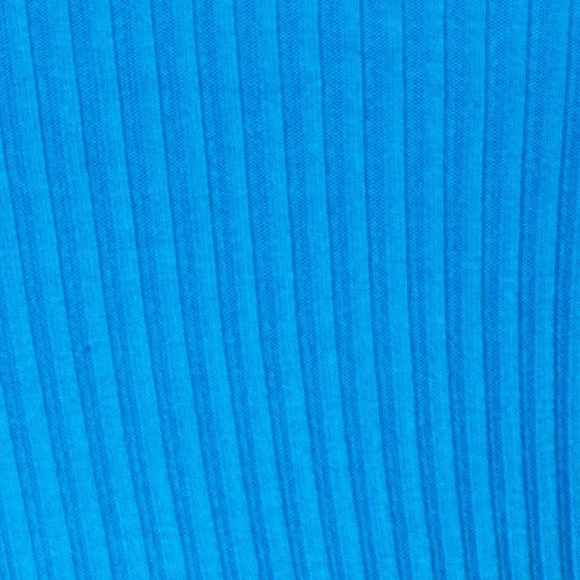 NEW Culture Code PLUS + REG Size Blue Ribbed Sweetheart Neck Tie Back Knit Top - Picture 9 of 9